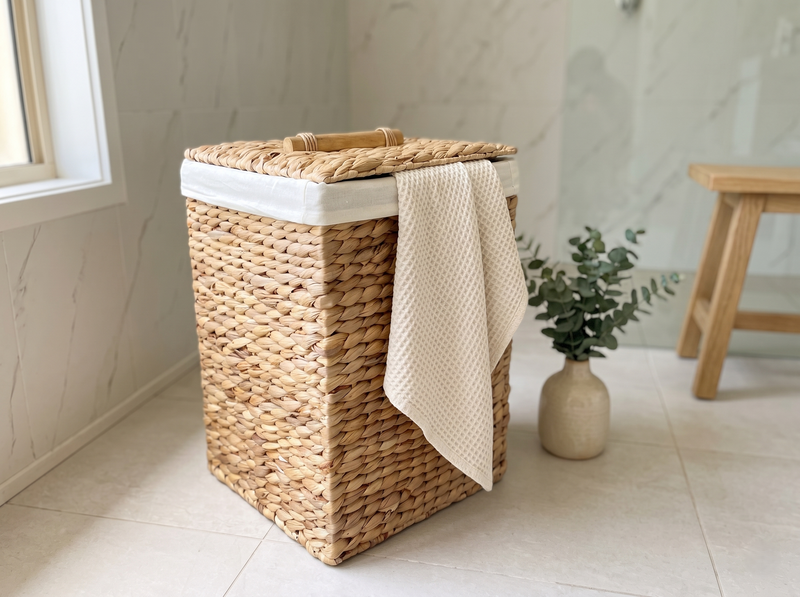 Water Hyacinth Laundry Hamper